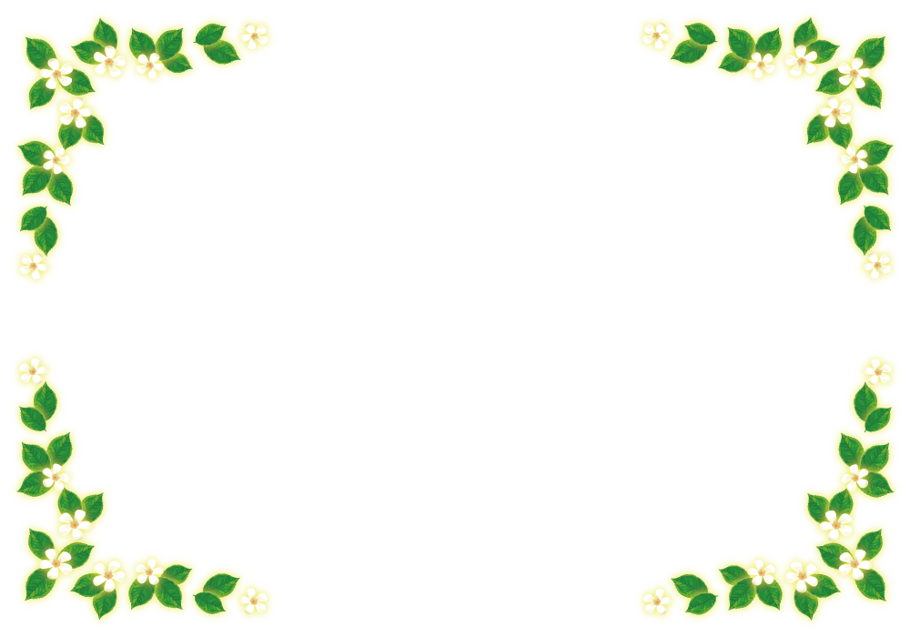 かわいい小花 フレーム素材 枠-囲み 29822に写真・文字を入れる