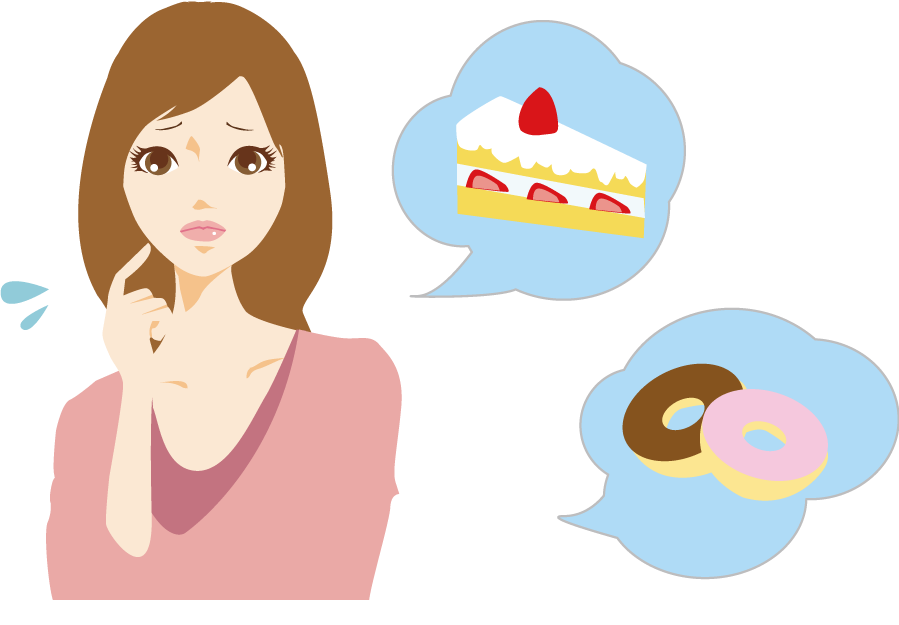 カロリー計算女性に写真・文字を入れる