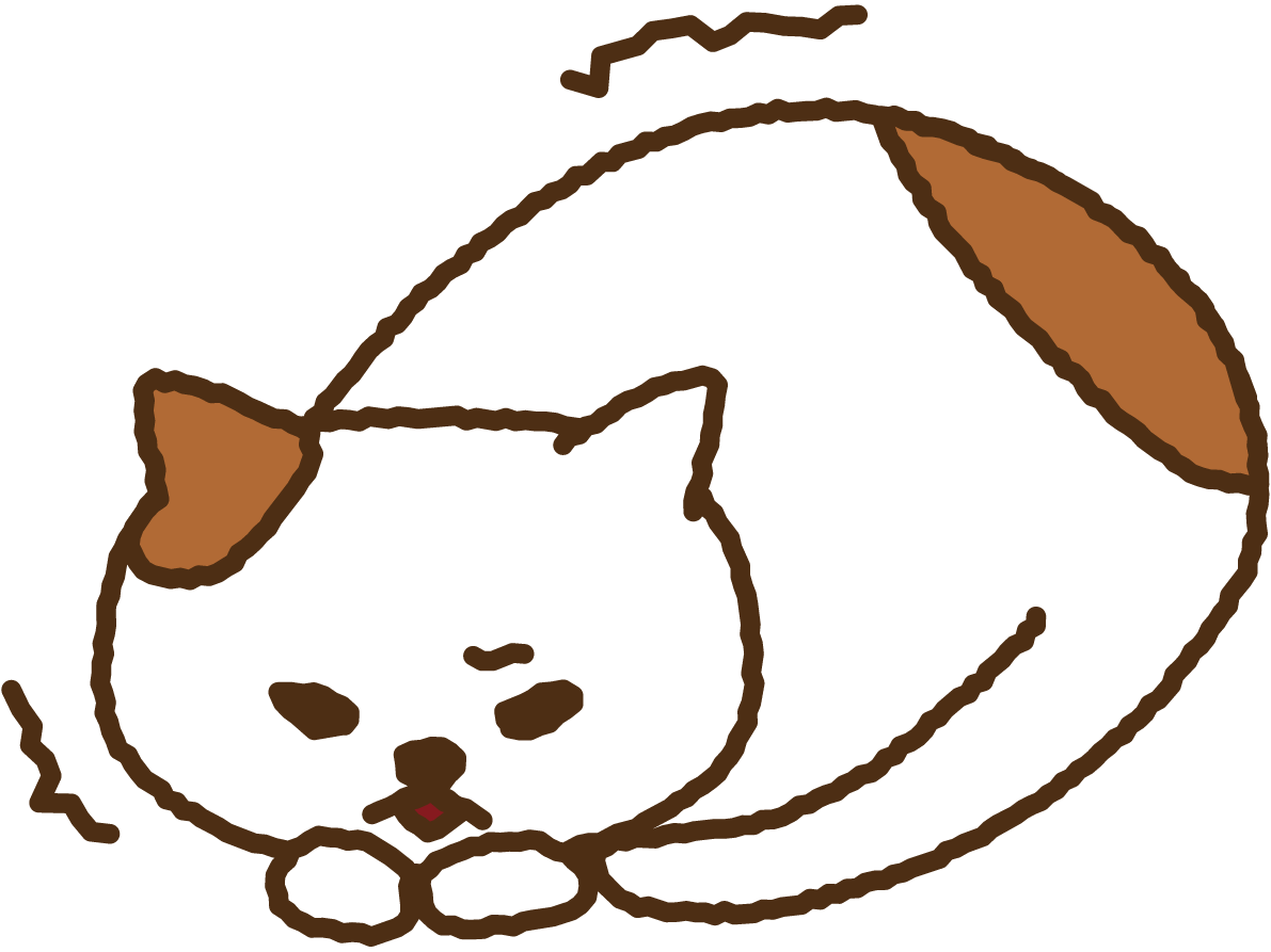 冬にブルブル寒そうなかわいいゆるかわ猫の無料イラスト35276に写真・文字を入れる