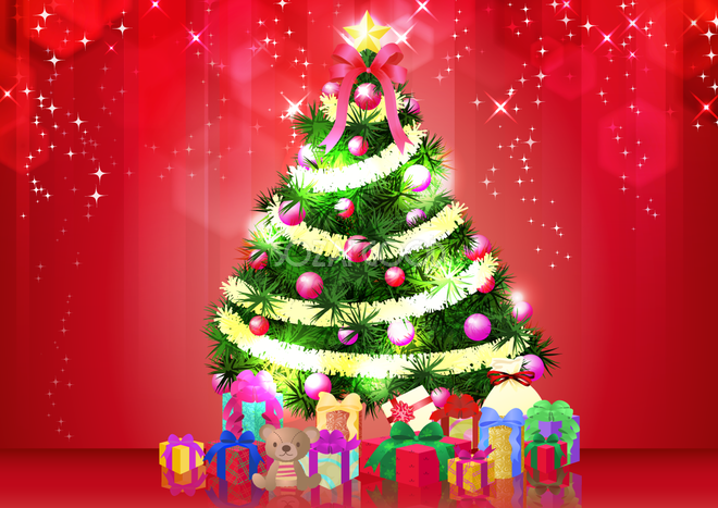 画像サンプル-壁紙：クリスマスツリー #クリスマス #イラスト #Christmas | クリスマスツリーの壁紙, クリスマス ツリー イラスト, クリスマス  イラスト