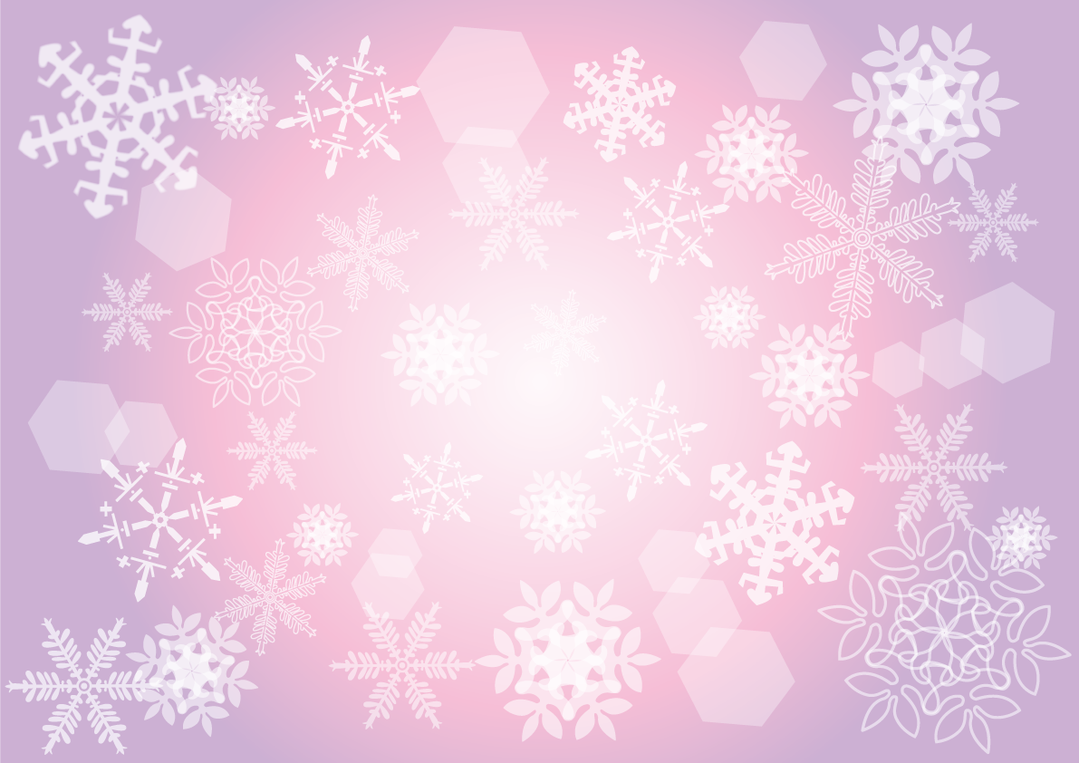 無料イラスト 冬の背景素材 おしゃれな雪の結晶35496に写真・文字を入れる