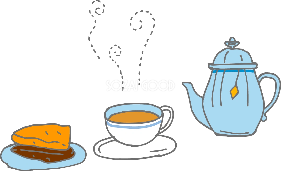 カフェの風景 無料イラスト37179