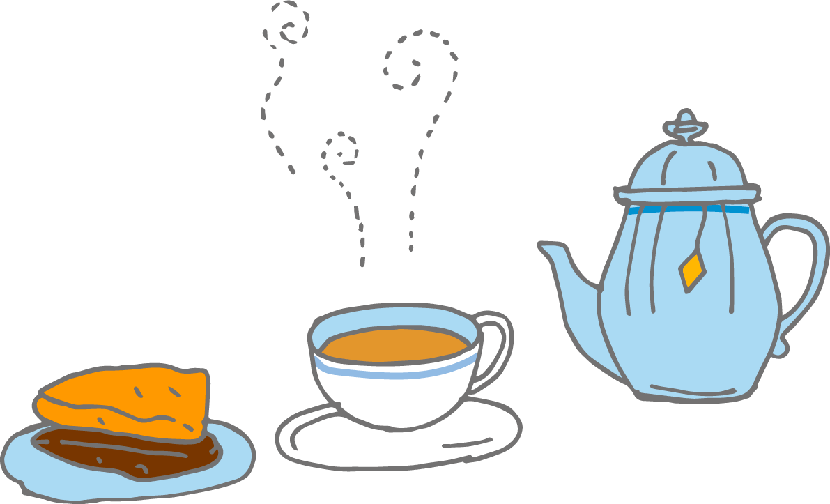 カフェの風景 無料イラスト37179に写真・文字を入れる