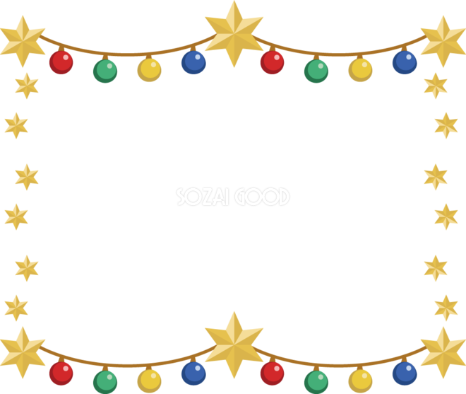 クリスマスフレーム枠イラスト無料フリー 素材good