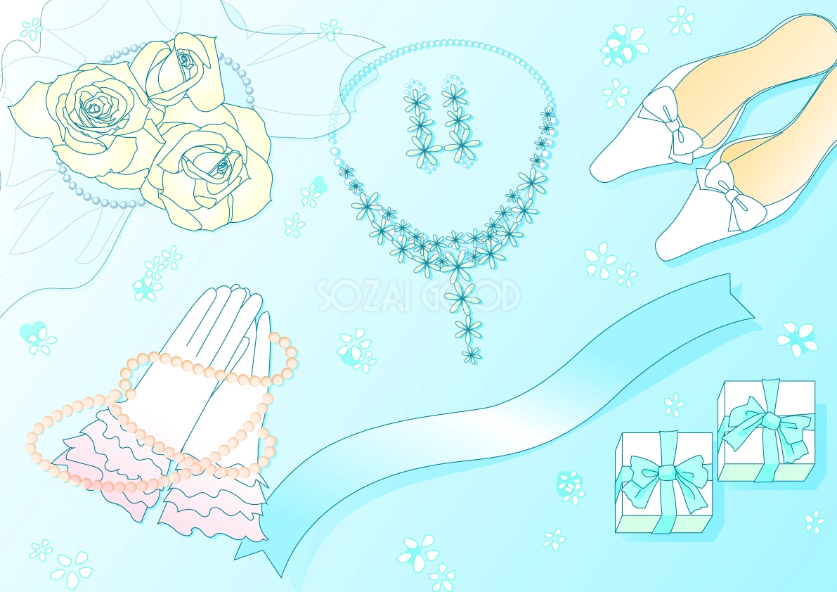 かわいい背景イラスト(オトナ女子グッズ)37824