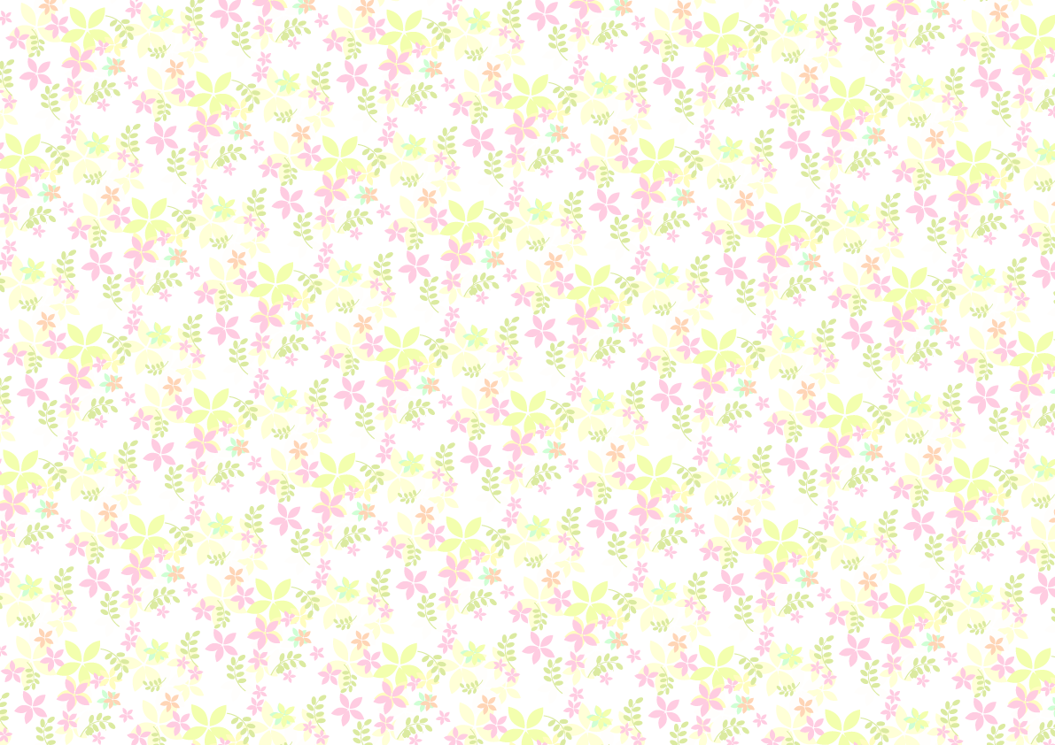 かわいい背景イラスト(お花模様)37836に写真・文字を入れる