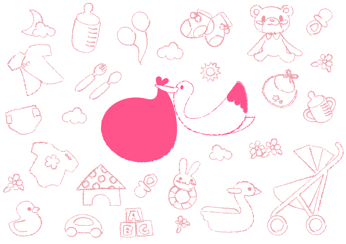 かわいい背景イラスト(子供柄)37886に写真・文字を入れる