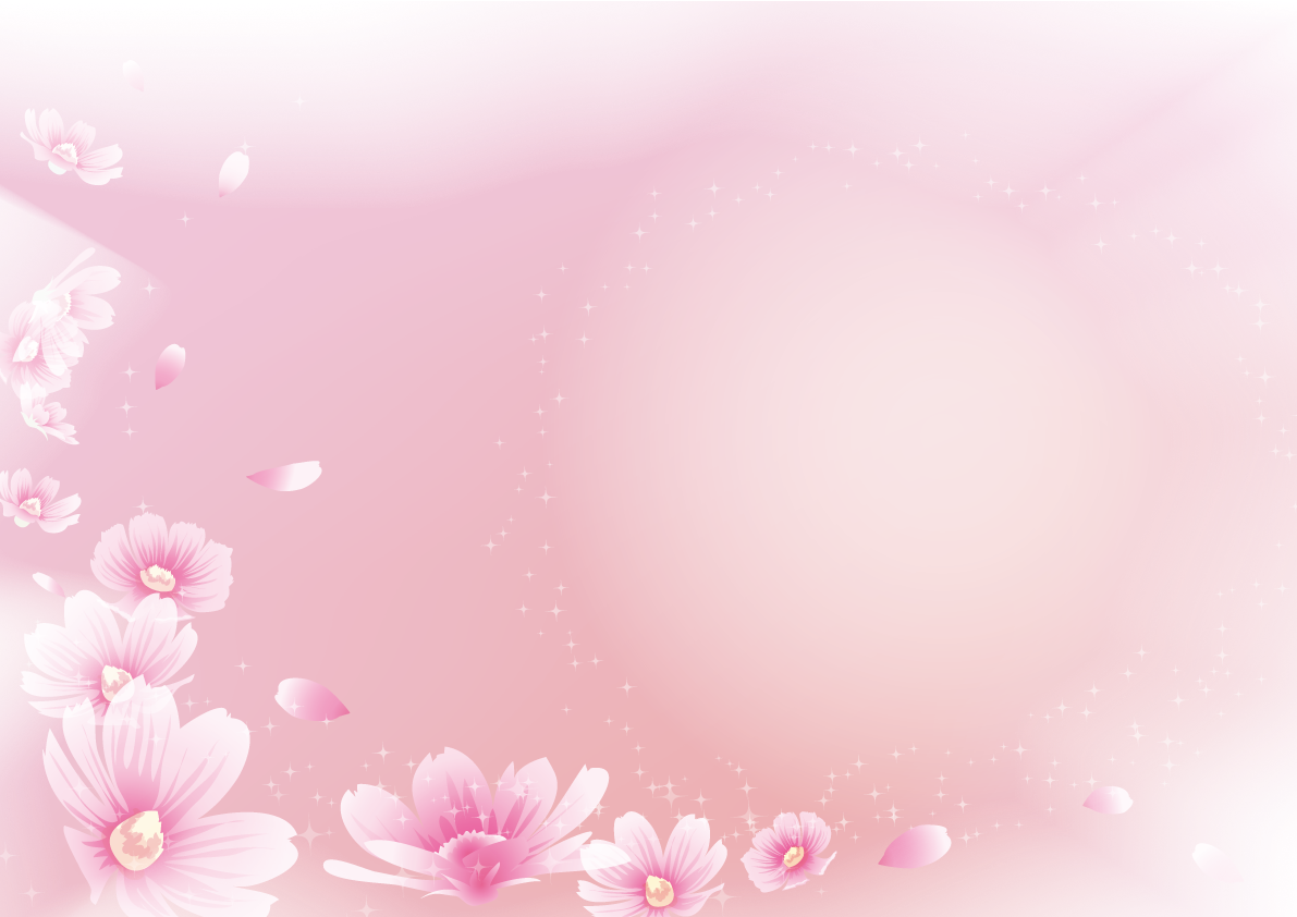 コスモス(秋桜)背景イラストおしゃれピンクの秋お花37939に写真・文字を入れる