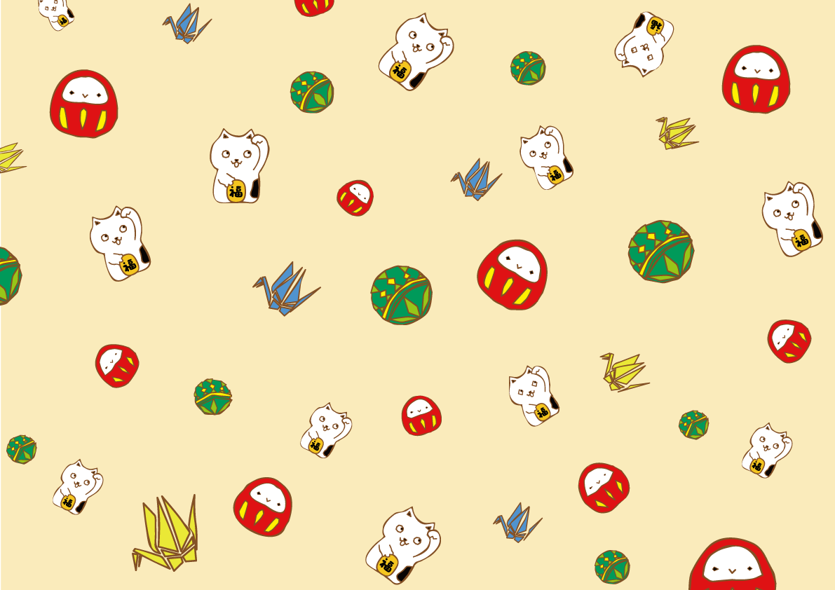 1月かわいい背景無料イラスト(めでたい)38180に写真・文字を入れる