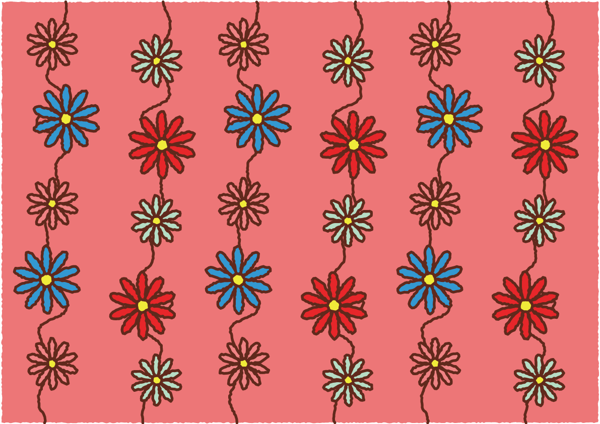 かわいいお花の背景無料イラスト(花)38184に写真・文字を入れる