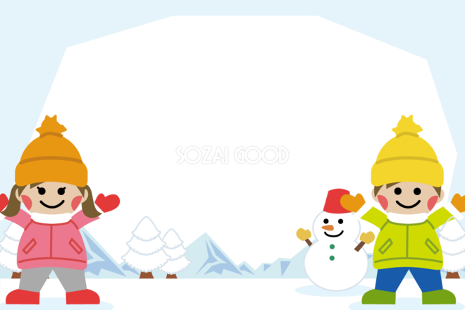 冬の背景素材イラスト無料フリー 素材good