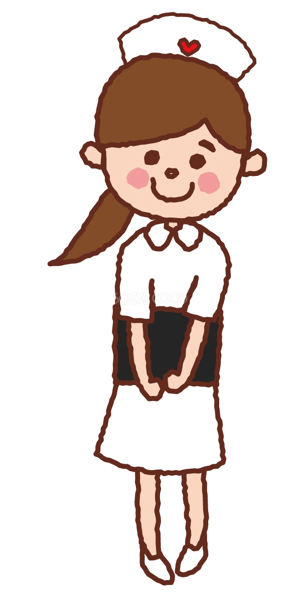 医療のかわいいの無料イラスト(看護師さん)39304