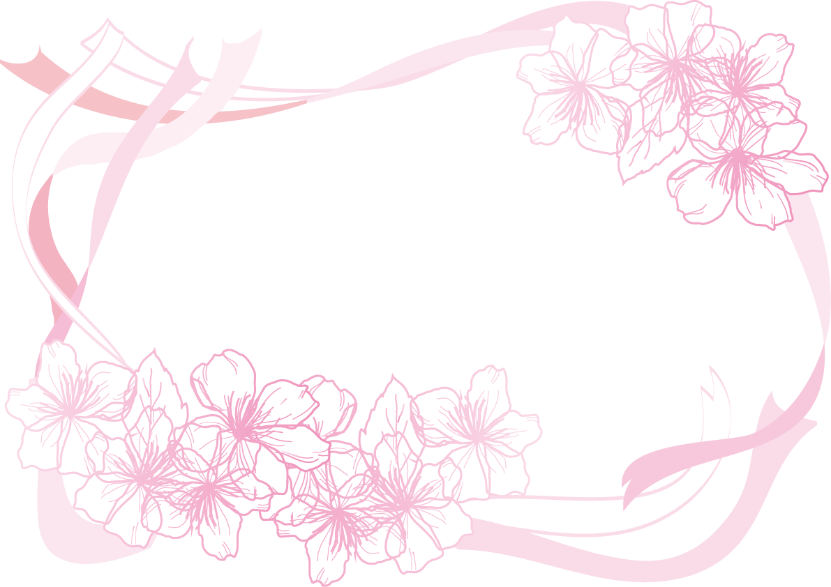 桜 春のフレームイラスト画像(おしゃれ&シンプル)39677に写真・文字を入れる