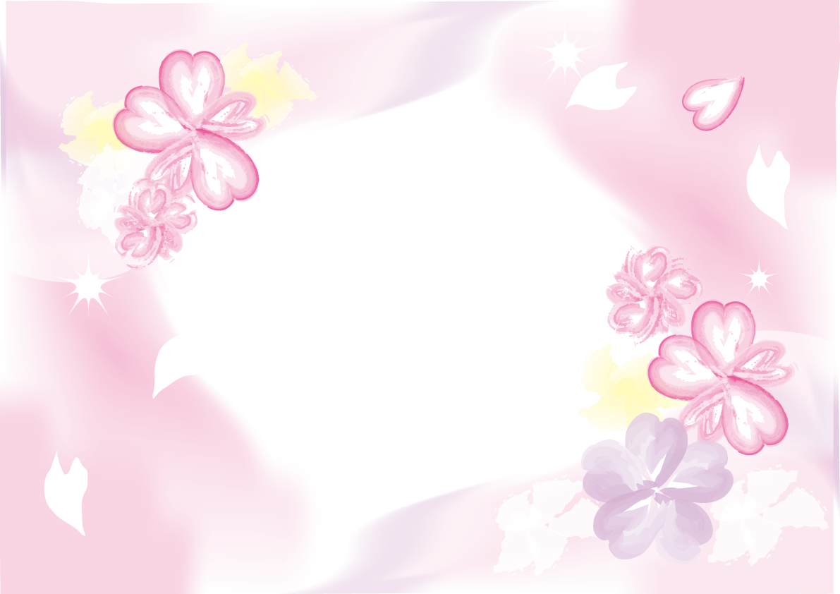 桜 春のフレームイラスト画像(可愛い水彩画風)39701に写真・文字を入れる