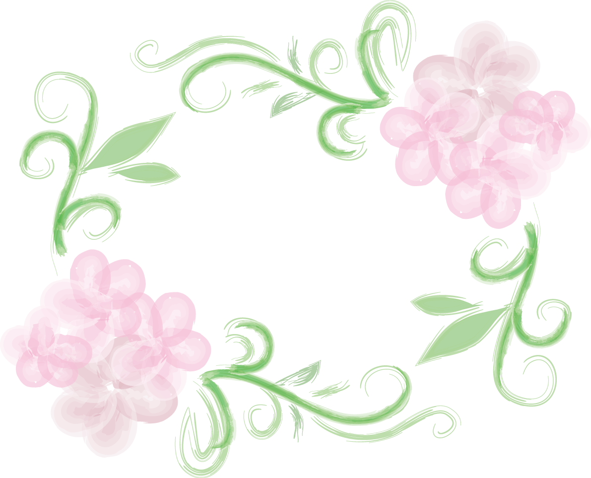 桜 春の枠イラスト(おしゃれな手書き風で囲む)39761に写真・文字を入れる