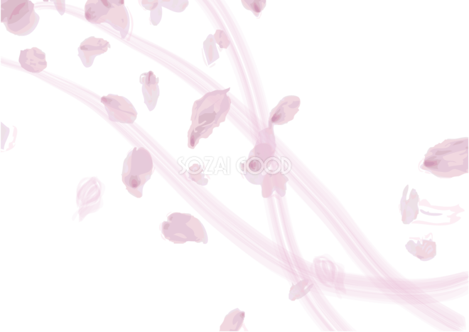 桜 春の背景イラスト 花びら シンプル 素材good