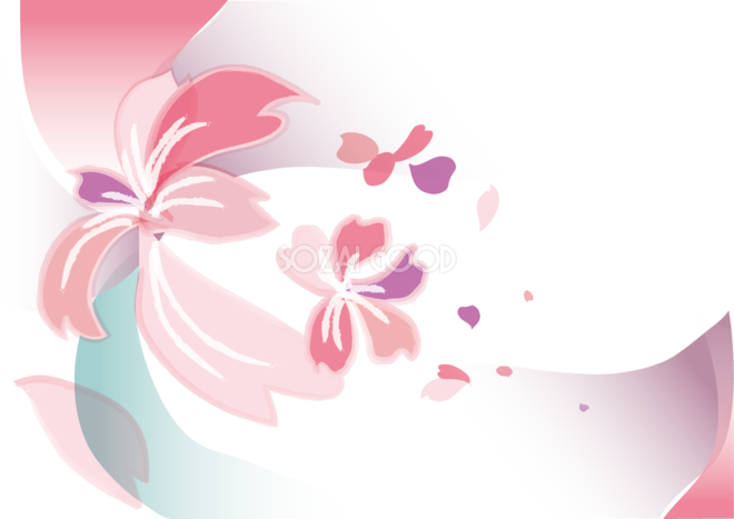 桜 春の背景イラスト 花びら デザインアート 素材good