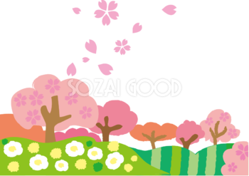 桜の背景イラスト無料フリー 素材good