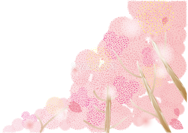 桜 春の背景イラスト 春のピンク 395 素材good