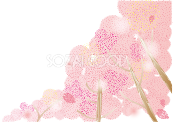 桜 春の背景イラスト(春のピンク)39885