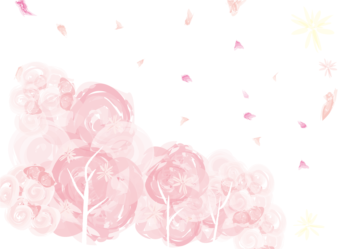 桜 春の背景イラスト(水彩画風)39889に写真・文字を入れる