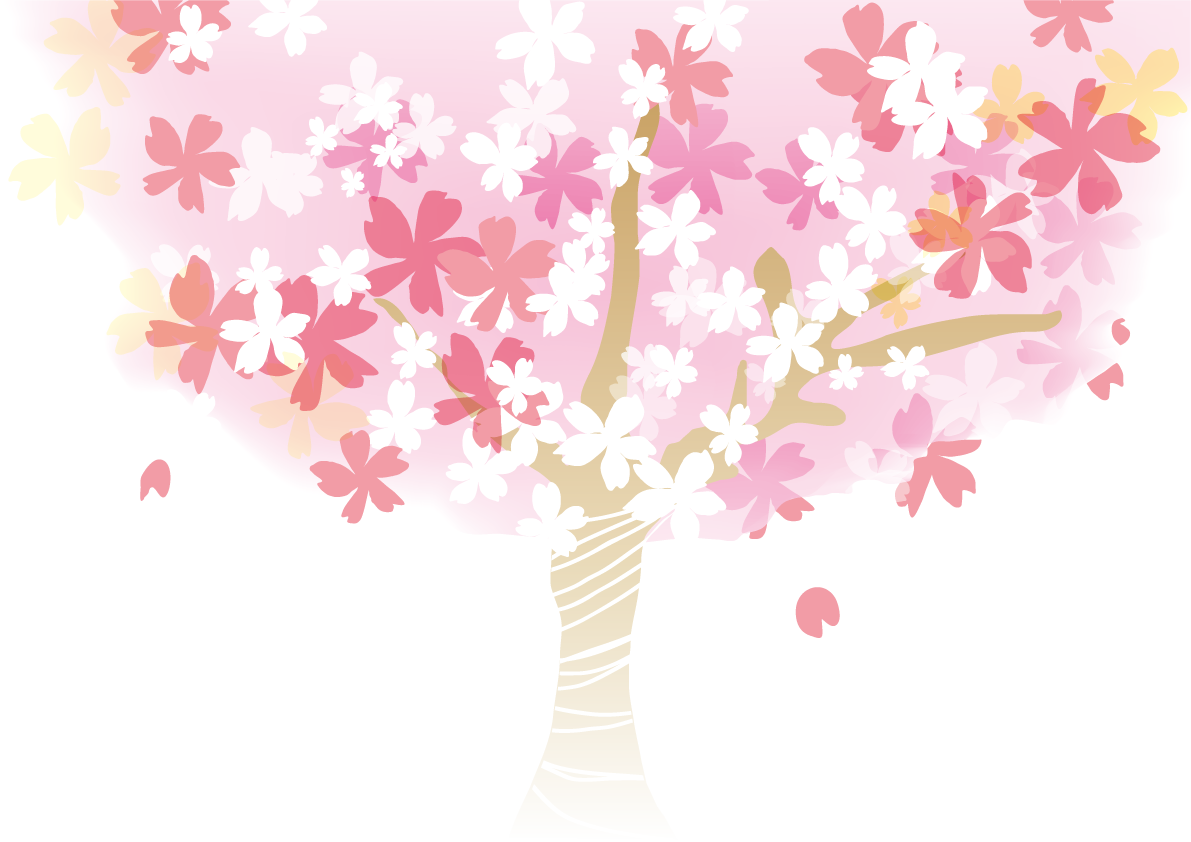 桜 春の背景イラスト(大きな桜の木)39893に写真・文字を入れる