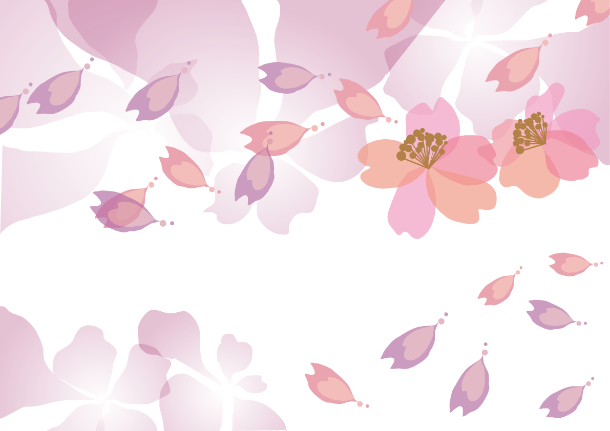 桜 春の背景イラスト 花びら(大人おしゃれ)39913に写真・文字を入れる