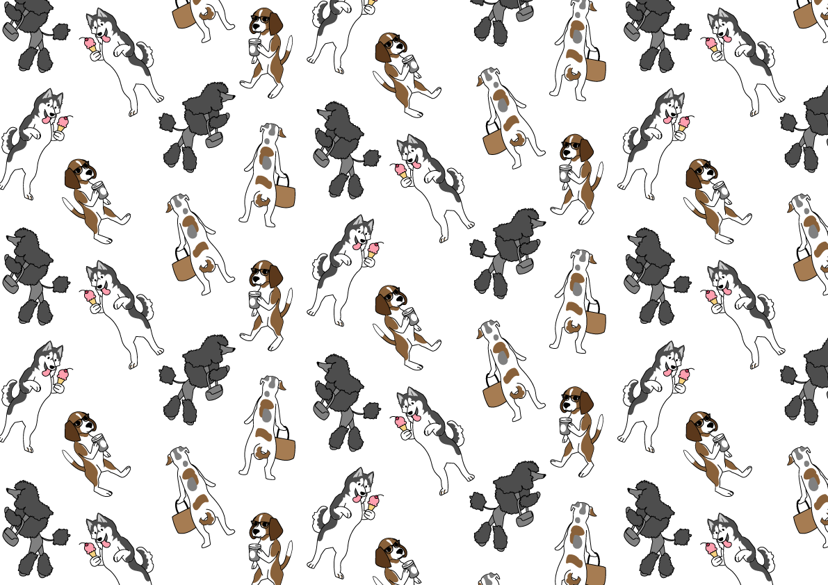 犬の柄-かっこいい無料背景イラスト40206に写真・文字を入れる