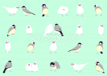 鳥 かわいい無料背景イラスト 素材good