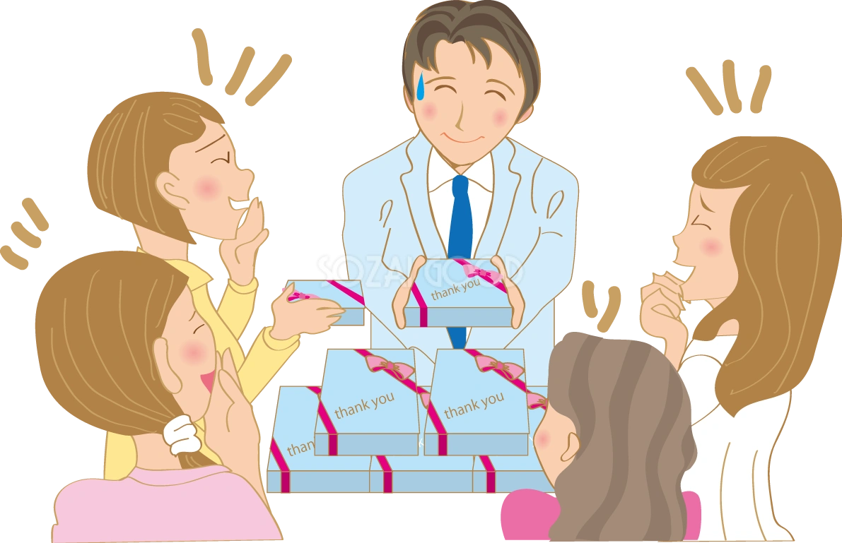 ホワイトデー 販売 無料イラスト41001