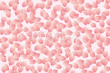 桜の花びらの背景無料イラスト-春41220