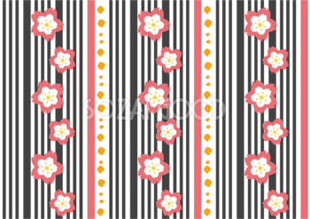 和風 桜の無料イラスト／春の背景41987
