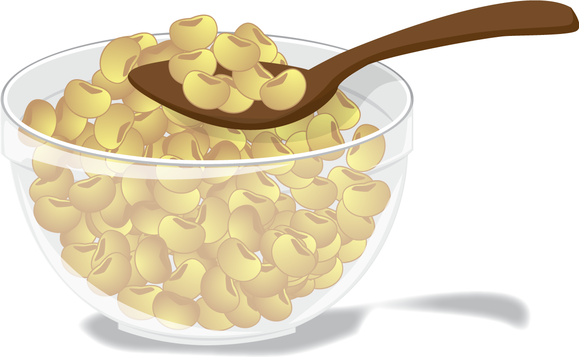 大豆の山盛り無料イラスト／医療／健康43276に写真・文字を入れる