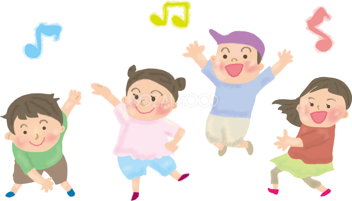 子供達がダンスの無料イラスト/学校43345