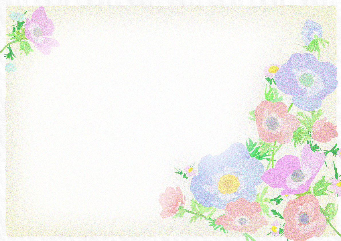 かわいい押し花風の背景無料イラスト／花44263に写真・文字を入れる
