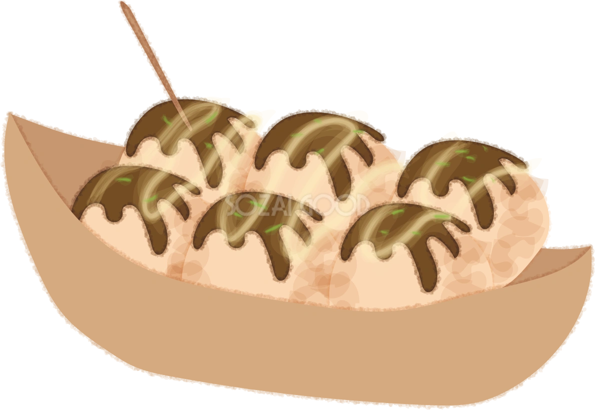 たこ焼きの無料イラスト/お祭り46024