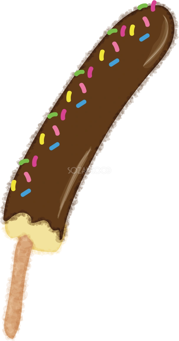チョコバナナの無料イラスト/お祭り46098