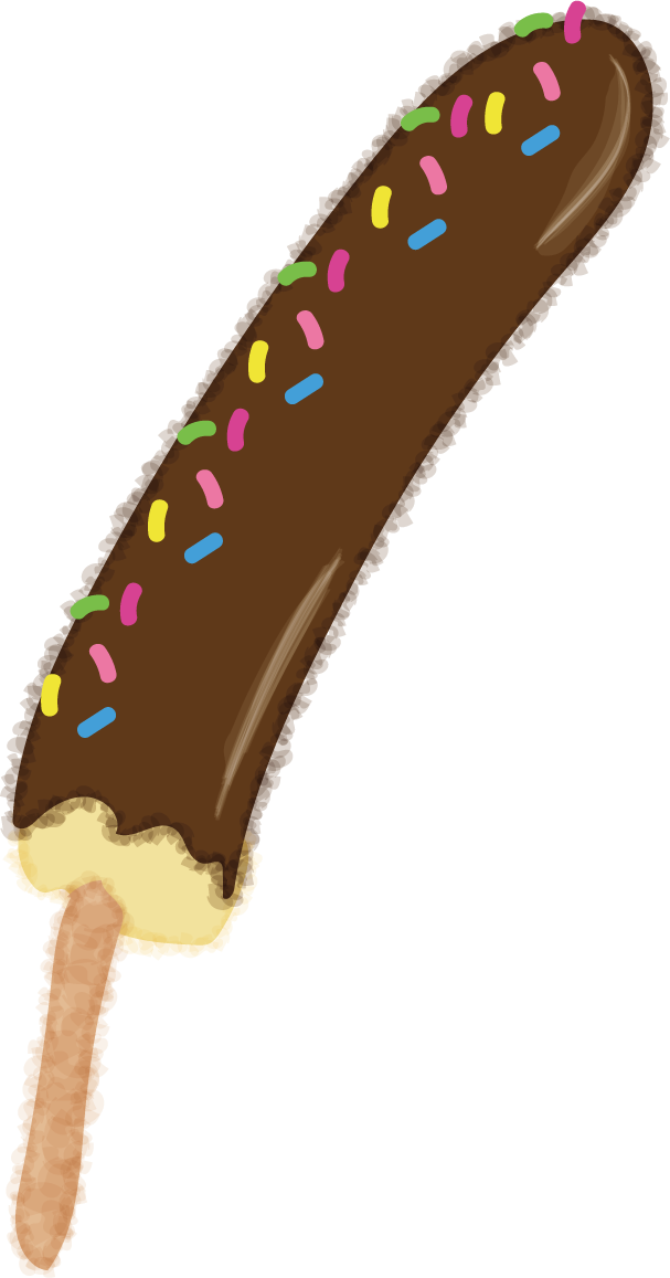 チョコバナナの無料イラスト／お祭り46098に写真・文字を入れる