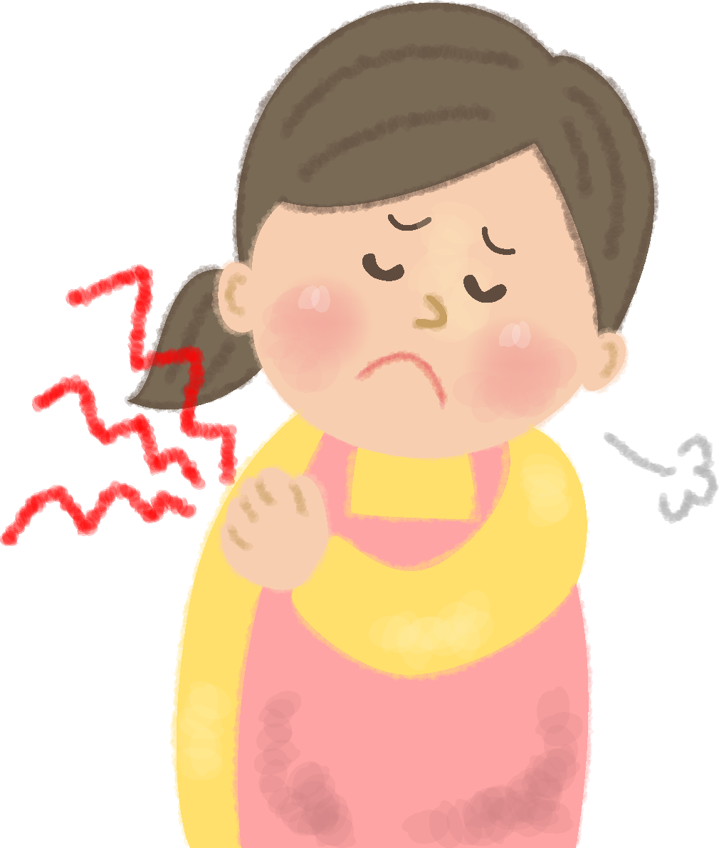 肩が痛い女性の無料イラスト／医療／健康46232に写真・文字を入れる