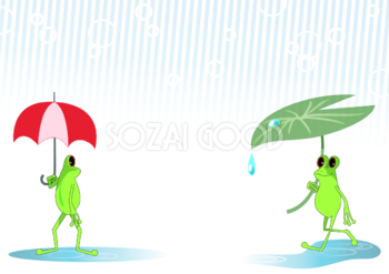 梅雨 アジサイの背景イラスト無料フリー 素材good