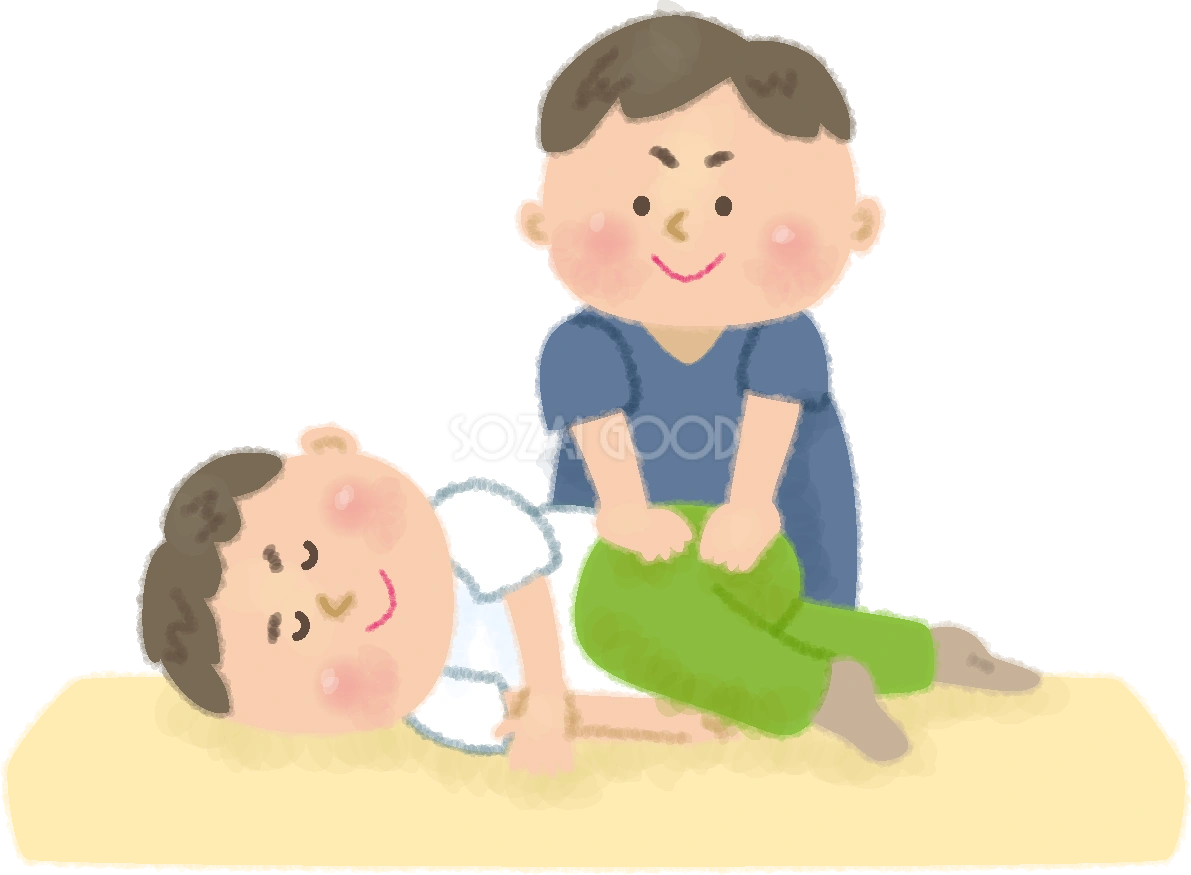 整体の施術をする無料イラスト/医療/健康46729