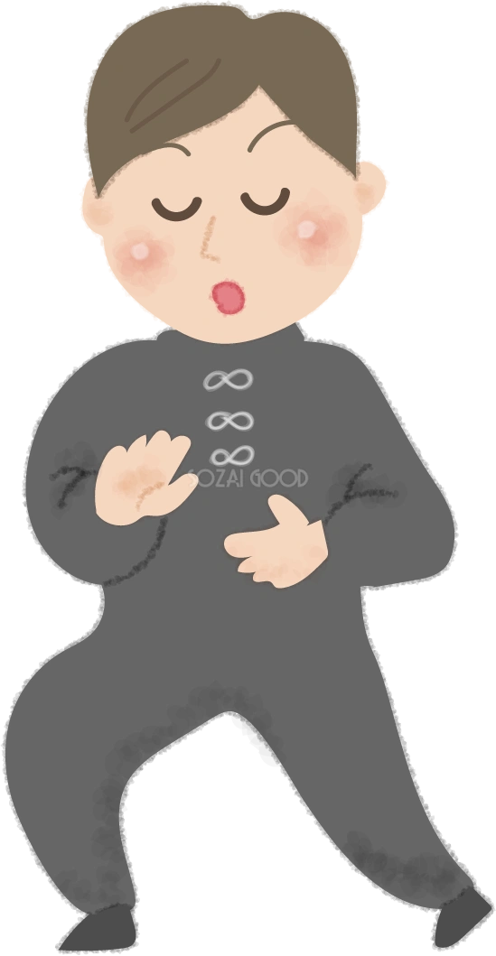 気功の無料イラスト50757