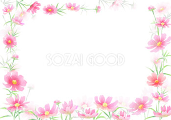 コスモス 秋桜 イラスト 無料フリー 素材good