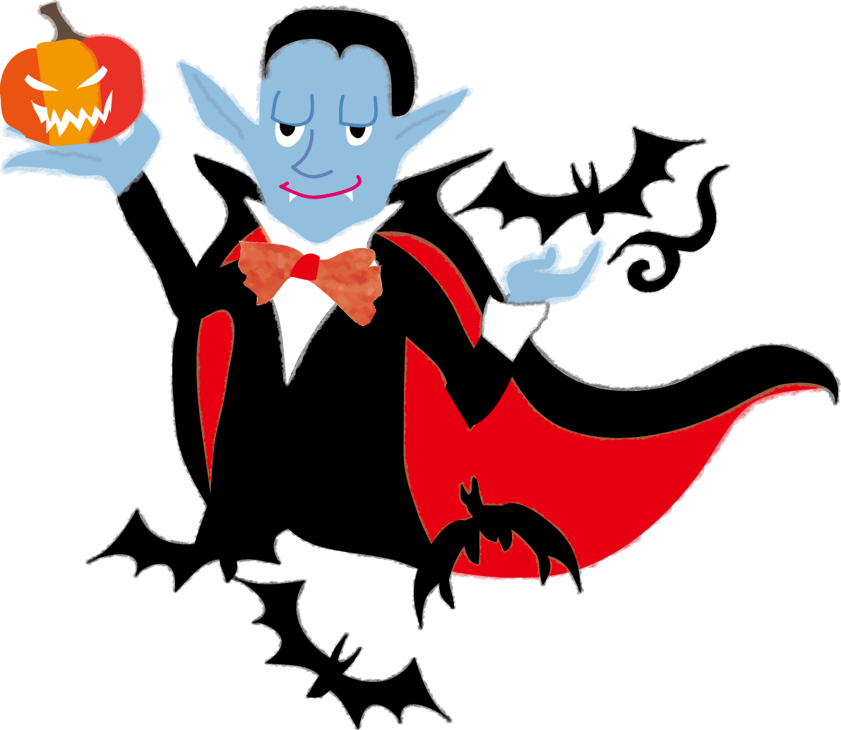 かっこいいハロウィン（伯爵）無料イラスト54304に写真・文字を入れる