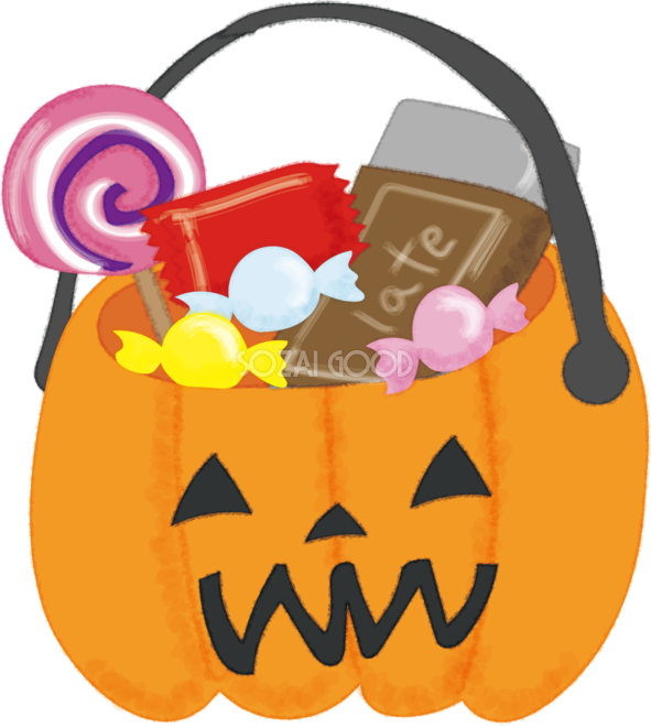 かわいいハロウィンお菓子(詰め合わせ)無料イラスト54482 | 素材Good