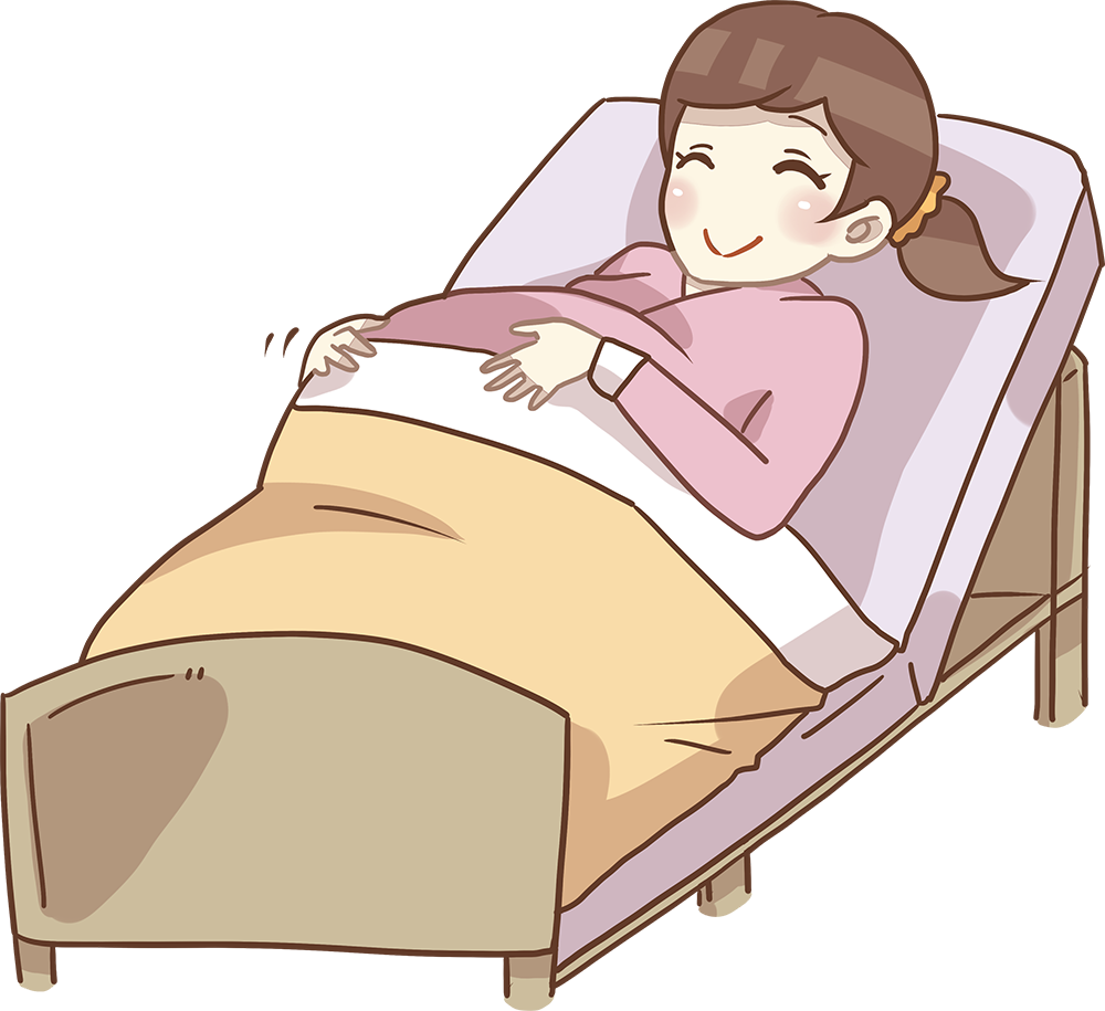 大きなお腹をさするお母さん 無料イラストに写真・文字を入れる