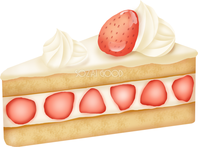 ショートケーキ 食べ物 無料イラスト 素材good