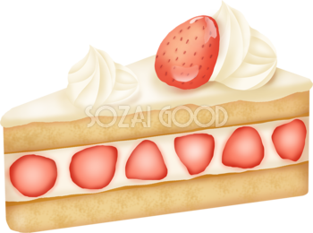 ショートケーキ 食べ物 無料イラスト 素材good