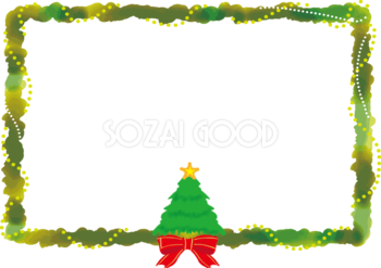 クリスマスフレーム枠イラスト無料フリー 素材good