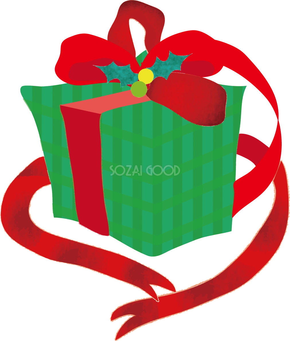 クリスマスプレゼントおしゃれ無料イラスト57730